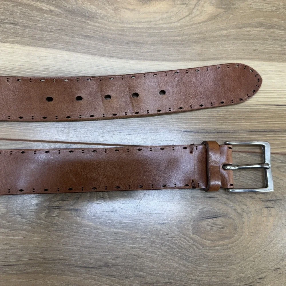 Martin Dingman Mens Belt Size 38/95 Bridle Leather Handmade In The USA Casual